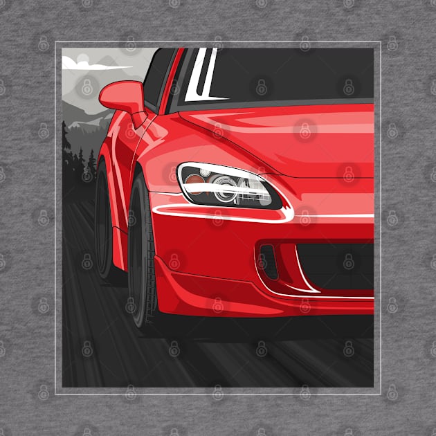 Honda S2000 AP2 Rolling - New Formula Red by wearapex